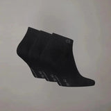 Calvin Klein 3 Pack Core Sneaker Socks In Black