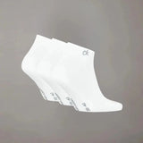 Calvin Klein 3 Pack Core Sneaker Socks In White