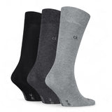 Calvin Klein 3 Pack Core Socks In Grey