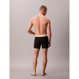 Calvin Klein 3 Pack Heritage Cotton Stretch Boxer Briefs In Black