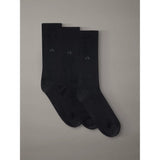 Calvin Klein 3 Pack Logo Crew Socks Gift Set In Black