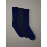 Calvin Klein 3 Pack Logo Crew Socks Gift Set In Blue Combo
