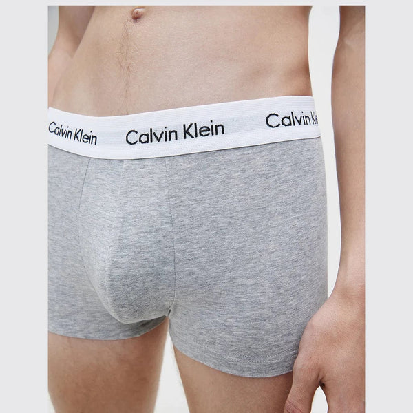 Calvin Klein 3 Pack Low Rise Underwear Black/White/Grey Heather