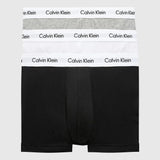 Calvin Klein 3 Pack Low Rise Underwear Black/White/Grey Heather