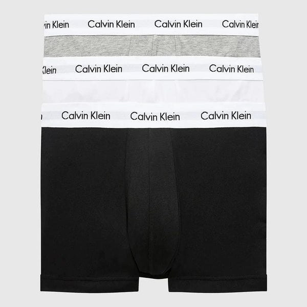 Calvin Klein 3 Pack Low Rise Underwear Black/White/Grey Heather