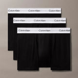 Calvin Klein 3 Pack Relaxed Dart Trunks Icon Cotton Stretch Black