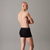 Calvin Klein 3 Pack Relaxed Dart Trunks Icon Cotton Stretch Black/Black
