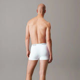 Calvin Klein 3 Pack Relaxed Dart Trunks Icon Cotton Stretch White