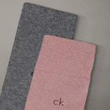 Calvin Klein 3 Pack Soft Cotton Stretch Crew Socks In Pink