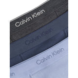 Calvin Klein 3 Pack Trunks Cotton Classics In Charcoal/Heather/Troposphere