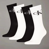 Calvin Klein 4 Pairs Socks Gift Set In White/Black