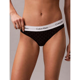 Calvin Klein Bikini Briefs Icon Cotton Modal in Embelm Black