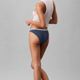 Calvin Klein Bikini Briefs Icon Logo in Dark Denim