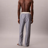 Calvin Klein Cotton Poplin Pyjama Pants in Majorca Stripe Speakeasy