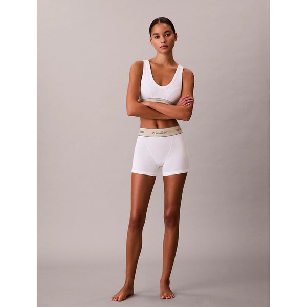 Calvin Klein Heritage Cotton Stretch Boyshort Boxer Briefs In White