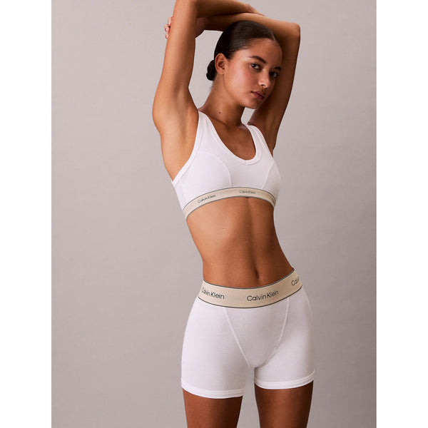 Calvin Klein Heritage Cotton Stretch Boyshort Boxer Briefs In White