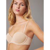 Calvin Klein Invisibles Push-Up Strapless Bra In Birch