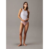 Calvin Klein Lace High Leg Thong In Subdued
