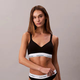 Calvin Klein Lift Bralette Icon Cotton Modal in Black