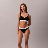 Calvin Klein Lift Bralette Icon Cotton Modal in Black