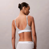 Calvin Klein Lift Bralette Icon Cotton Modal in Grey Heather