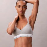 Calvin Klein Lift Bralette Icon Cotton Modal in Grey Heather