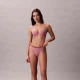 Calvin Klein Lightly Lined Demi Bra Icon Cotton Modal in Soft Mauve