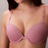Calvin Klein Lightly Lined Demi Bra Icon Cotton Modal in Soft Mauve