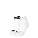 Calvin Klein Logo Welt Quarter Socks 2 Pack