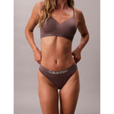 Calvin Klein Maximum Cotton Thong In Sparrow