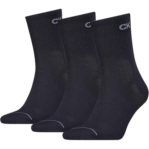 Calvin Klein Men Short Sock 3pk In Black