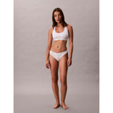 Calvin Klein Cotton Stretch Rib Bikini Briefs In White