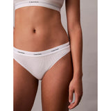 Calvin Klein Cotton Stretch Rib Bikini Briefs In White