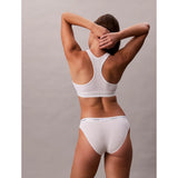 Calvin Klein Cotton Stretch Rib Bikini Briefs In White