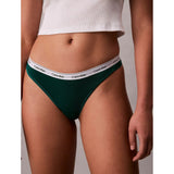 Calvin Klein Icon Logo Thong In Turf