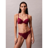 Calvin Klein Perfectly Fit Lightly Lined Full Coverage Lace Bra In Alluring Pink