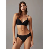 Calvin Klein Seductive Comfort Wireless Push-Up Bra In Black