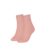 Calvin Klein Shiny Logo Socks In Pink 2 Pack