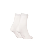 Calvin Klein Shiny Logo Socks In White 2 Pack
