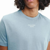 Calvin Klein Short Sleeve Crew Neck Tee Iceland Blue