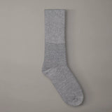 Calvin Klein Soft Tall Cuffed Crew Socks In Light Grey