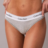Calvin Klein Thong Icon Cotton Modal in Heather Grey