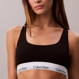 Calvin Klein Unlined Bralette Icon Cotton Modal in Black