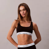 Calvin Klein Unlined Bralette Icon Cotton Modal in Black