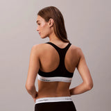 Calvin Klein Unlined Bralette Icon Cotton Modal in Black