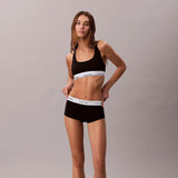 Calvin Klein Unlined Bralette Icon Cotton Modal in Black