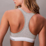 Calvin Klein Unlined Bralette Icon Cotton Modal in Grey Heather