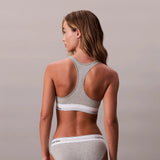 Calvin Klein Unlined Bralette Icon Cotton Modal in Grey Heather