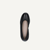 Caprice Ballerina Shoes in Black Nappa