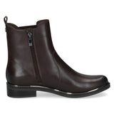Caprice Chelsea Zip Boot Nappa Leather In Brown